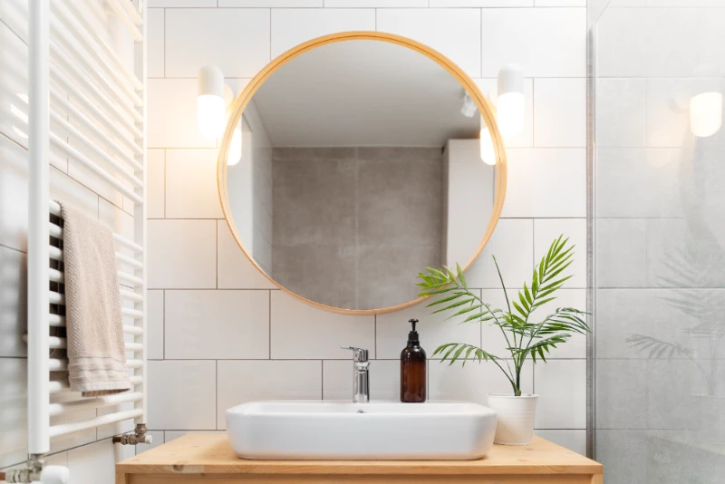 small bathroom mirror style